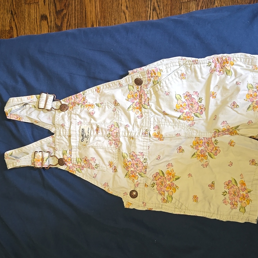 OshKosh B'gosh Floral Toddler Overalls